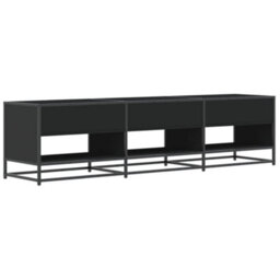 Berkfield Tv Cabinet Black 180X40X46 Cm Engineered Wood - thumbnail 6