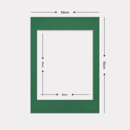 Ak Frames 70X50Cm Emerald Picture Mounts To Fit 50X40Cm Aperture Size - Mount Board Only (No Frame Included) - thumbnail 3
