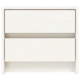 Berkfield Bedside Cabinets 2 Pcs White 40X31X35.5 Cm Solid Wood Pine - thumbnail 6