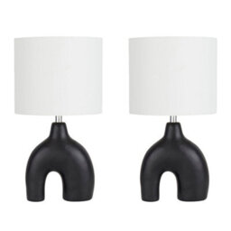Dibor Traditional Stone Effect Textured Bedroom Table Lamp Night Lamp