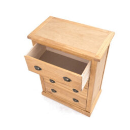 Cabinet Bits Lucca 4 Drawer Chest Of Drawers Brass Cup Handle - thumbnail 4