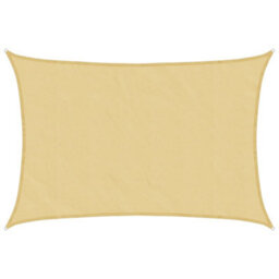 Berkfield Sun Shade Sail Sand 4.5X3 M 100% Polyester Oxford - thumbnail 2