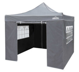 Dellonda Premium 3X3M Pop-Up Gazebo & Side Walls With Carry Bag, Stakes & Weight Bags - thumbnail 1