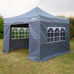 Dellonda Premium 3X3M Pop-Up Gazebo & Side Walls With Carry Bag, Stakes & Weight Bags - thumbnail 5