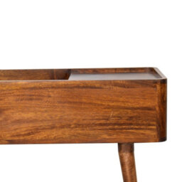 Wyld Haus Montepulciano Open-Top Console Table, Chestnut Solid Mango Wood, 800 X 350 X 850 mm - thumbnail 5