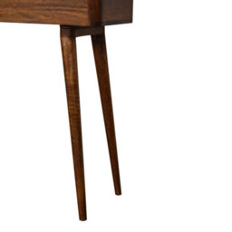 Wyld Haus Montepulciano Open-Top Console Table, Chestnut Solid Mango Wood, 800 X 350 X 850 mm - thumbnail 8