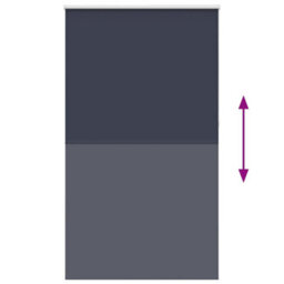 Berkfield Roller Blind Blackout Marine 130X210 Cm Fabric Width 126.6 Cm Polyester - thumbnail 5
