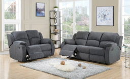 Furnishings For Less UK Keswick Electric Reclining Beige Fabric Sofa Suite - thumbnail 1
