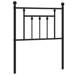 Berkfield Metal Headboard Black 75 Cm - thumbnail 2