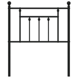 Berkfield Metal Headboard Black 75 Cm - thumbnail 4