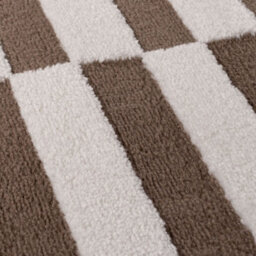 The Rugs Loft Taupe And Ivory Striped Living Room Area Rug And Runners Soft Pile - thumbnail 5