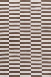 The Rugs Loft Taupe And Ivory Striped Living Room Area Rug And Runners Soft Pile - thumbnail 2