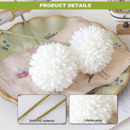 6 Pack Artificial Flowers - Wedding Decoration, Rjyu - 061 - thumbnail 5