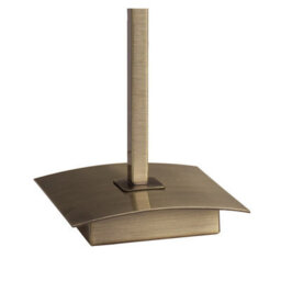 Luminosa Lighting Luminosa Akira Table Lamp 1 Light E14, Antique Brass With Cream Shade - thumbnail 3
