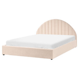 Beliani Ottoman Bed Chadenet Boucle Light Beige 160 X 200 Cm (Eu King Size) - thumbnail 6