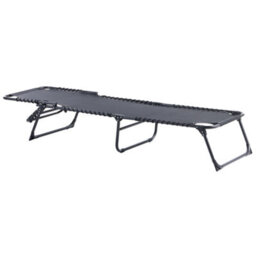 Beliani Sun Lounger Ambato Reclining Metal Black - thumbnail 4