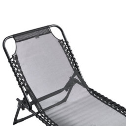 Beliani Sun Lounger Ambato Reclining Metal Black - thumbnail 8