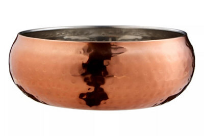 Orsina Rose Gold Hammered Effect Small Bowl - image 1