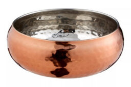 Orsina Rose Gold Hammered Effect Small Bowl - thumbnail 2