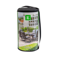 Lg Outdoor Deluxe 6 Seater Rectangular Dining Set Garden Furniture Cover Black - thumbnail 1