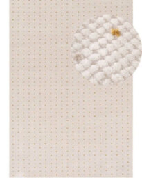 The Rugs Carmel Cream/gold Dots Area Rug And Runner Non Shedding, Stain Resistant, Soft - thumbnail 2