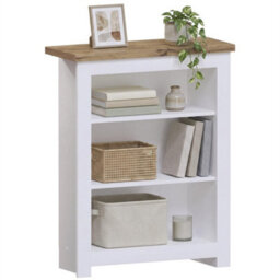 3Tier  White Wooden Bookcase Shelf Shelving Tall Display Storage Wood Unit Stand - thumbnail 2