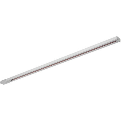 2M Commercial Lighting Display Track - Live & Dead Ends - Silver - Single Circuit - image 1