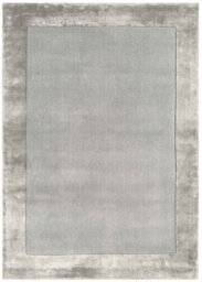 Handmade Rug, Silver Living Room Rug, Modern 10mm Thick Rug, Stain-Resistant Bordered Dining Room Rug-120Cm X 170Cm - thumbnail 1