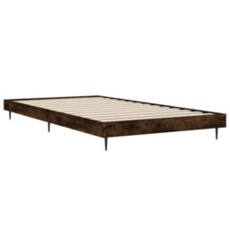 Berkfield Bed Frame Smoked Oak 100X200 Cm Engineered Wood - thumbnail 5