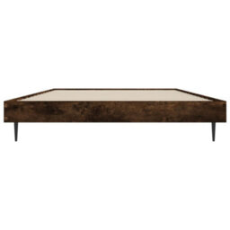 Berkfield Bed Frame Smoked Oak 100X200 Cm Engineered Wood - thumbnail 6