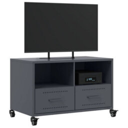 Berkfield Tv Cabinet Anthracite 68X39X43.5 Cm Steel - thumbnail 4