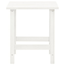 Vidaxl Garden Adirondack Chair With Table Solid Fir Wood White Garden Chairs - thumbnail 9