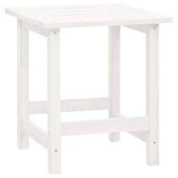 Vidaxl Garden Adirondack Chair With Table Solid Fir Wood White Garden Chairs - thumbnail 8