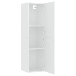 Berkfield Sturdy Tv Cabinet White 30.5X30X110 Cm Engineered Wood - thumbnail 5