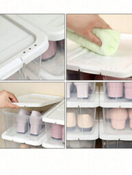 LEDREM Shoe Boxes Storage Boxes For Shoes Shoe Storage Box Transparent With Plastic Lid For Shoes Up To Size 41 - thumbnail 6