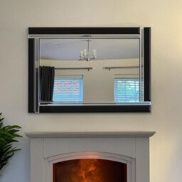 Agenzia 14 Extra Large Black Venetian Glass Frame Wall Mirror 120 X 80Cm - thumbnail 5