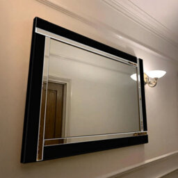 Agenzia 14 Extra Large Black Venetian Glass Frame Wall Mirror 120 X 80Cm - thumbnail 4