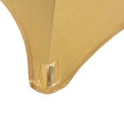 Walplus 2 Pcs Table Covers Stretch 80 Cm Gold - thumbnail 4