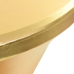 Walplus 2 Pcs Table Covers Stretch 80 Cm Gold - thumbnail 3