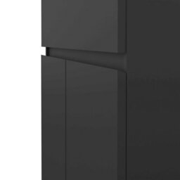 Wyld Haus Budapest Matt Black Wooden Sideboard 1 Drawer 2 Doors Freestanding - thumbnail 9