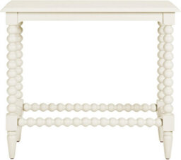 Statement Furniture Cromwell Bobbin Design Console Table In Linen Cream - Small - thumbnail 7
