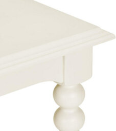Statement Furniture Cromwell Bobbin Design Console Table In Linen Cream - Small - thumbnail 5