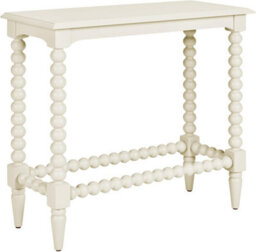Statement Furniture Cromwell Bobbin Design Console Table In Linen Cream - Small - thumbnail 2