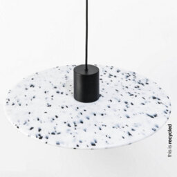 Luminosa Lighting Luminosa Confetti 400 Dome Pendant Lamp Recycled Marmoreal Diameter 45Cm - thumbnail 2