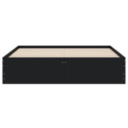 Berkfield Bed Frame With Drawers Without Mattress Black 140X190 Cm - thumbnail 6