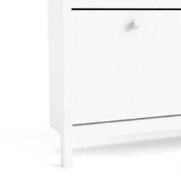Furniture To Go Madrid Shoe Cabinet 4 Compartments In White - thumbnail 7
