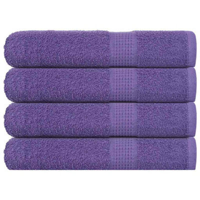 Berkfield Sauna Towels 4 Pcs Purple 80X200 Cm 360 Gsm 100% Cotton - image 1