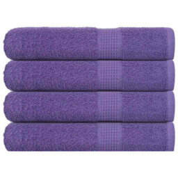 Berkfield Sauna Towels 4 Pcs Purple 80X200 Cm 360 Gsm 100% Cotton