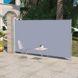 Walplus Patio Retractable Side Awning Garden Sun Shade Canopy Gazebo For Back Door, Porch, Patio 160 X 300 Cm Grey - thumbnail 1