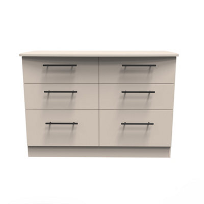 Howard 6 Drawer Wide Chest In Kashmir Matt (Ready Assembled) - image 1